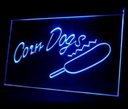Corn Dogs Cafe LED Neon Sign